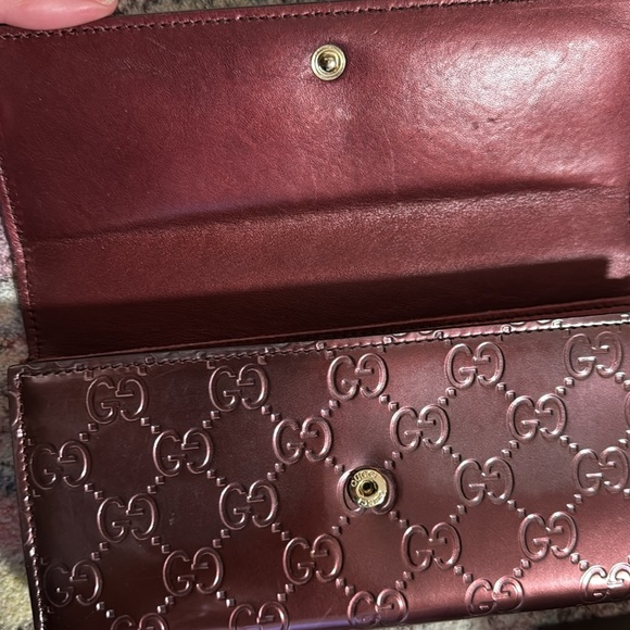 GUCCI GG Shine Guccissima Lovely Heart Continental Wallet Scarlatto with box - Picture 16 of 16